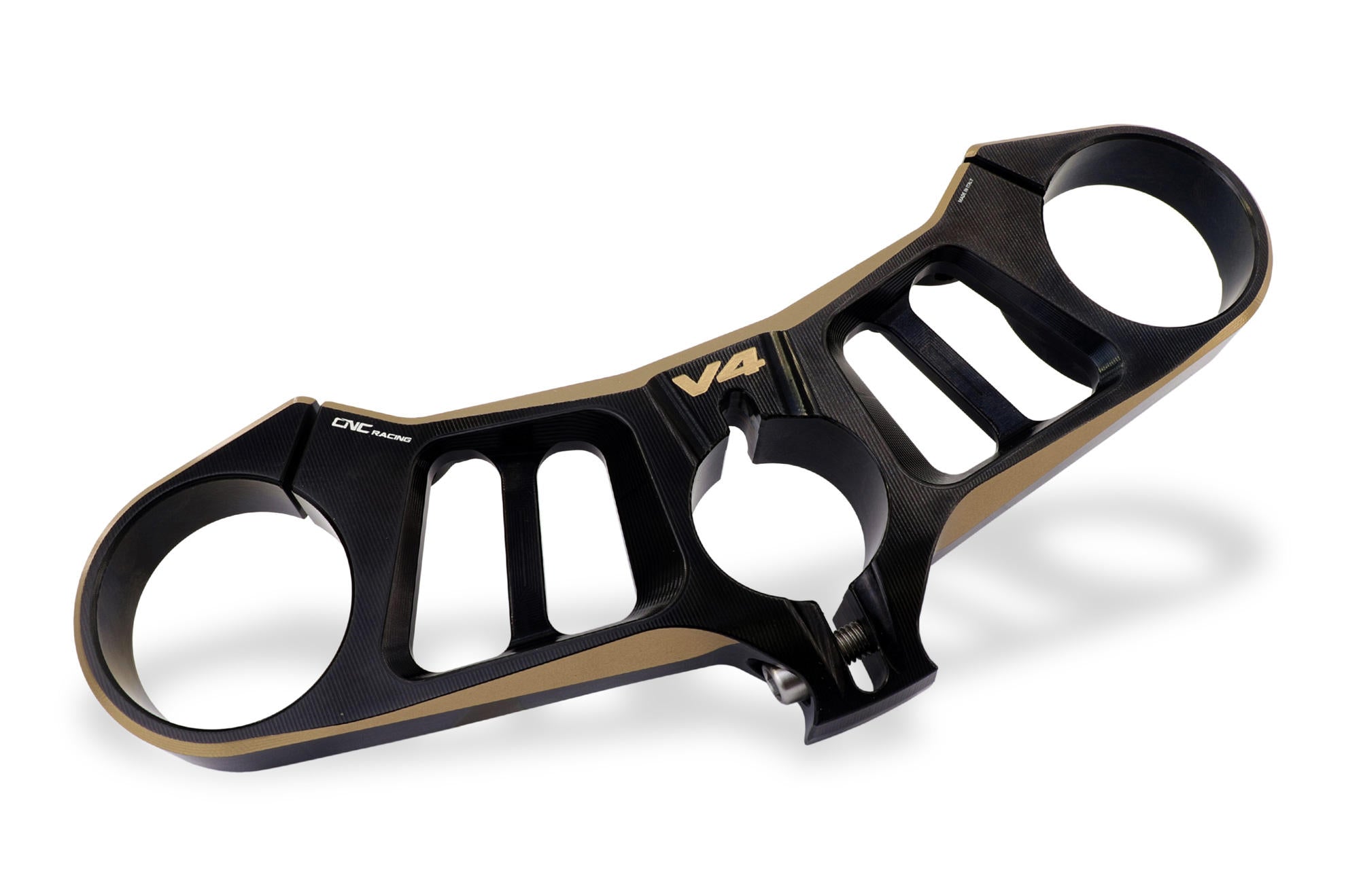 PIASTRE DI STERZO SUPERIORE black/red CNC RACING DUCATI PANIGALE V4 S