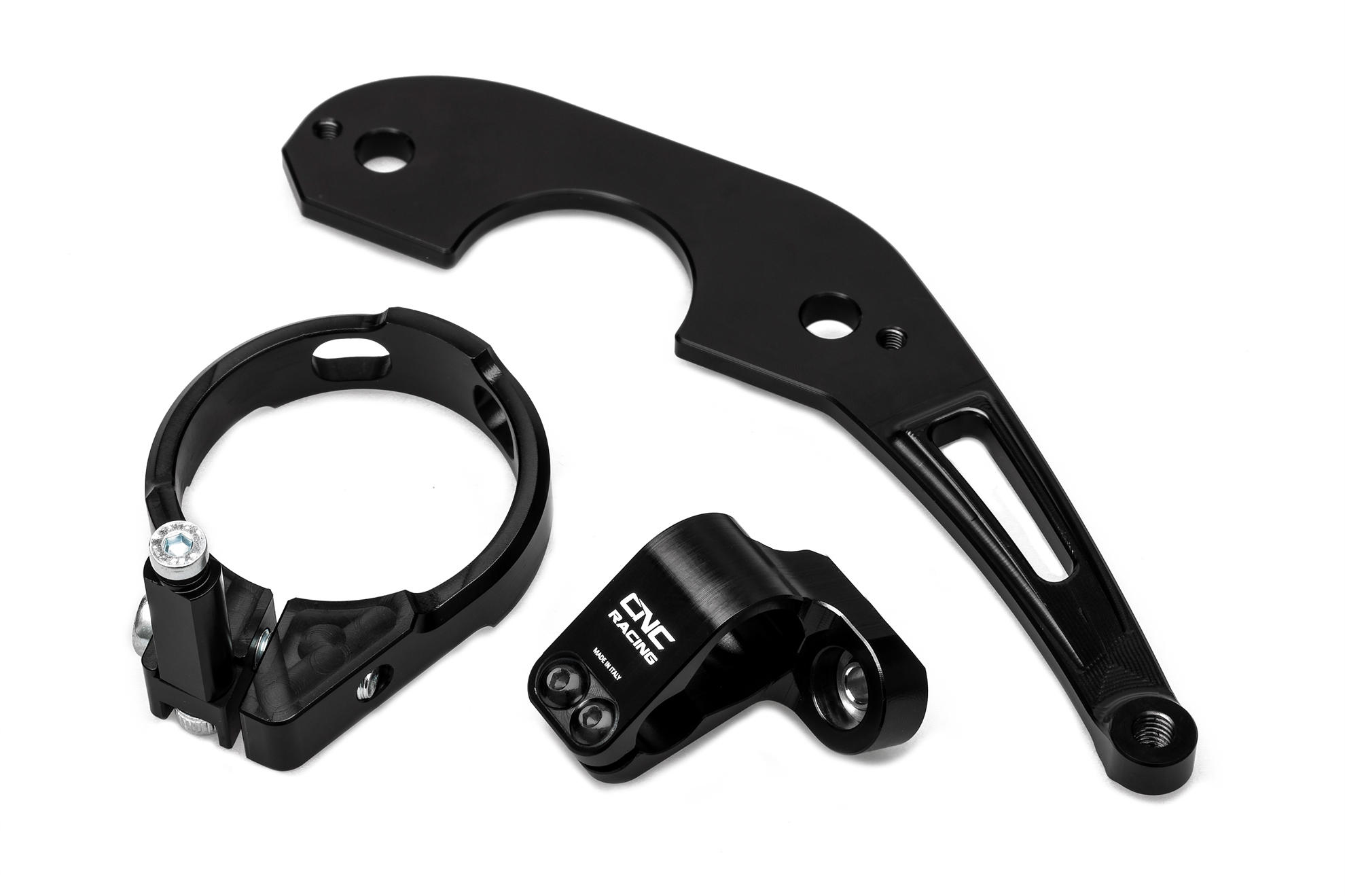 SUPPORTO AMMORTIZZATORE STERZO NERO CNC RACING DUCATI SCRAMBLER URBAN ENDURO