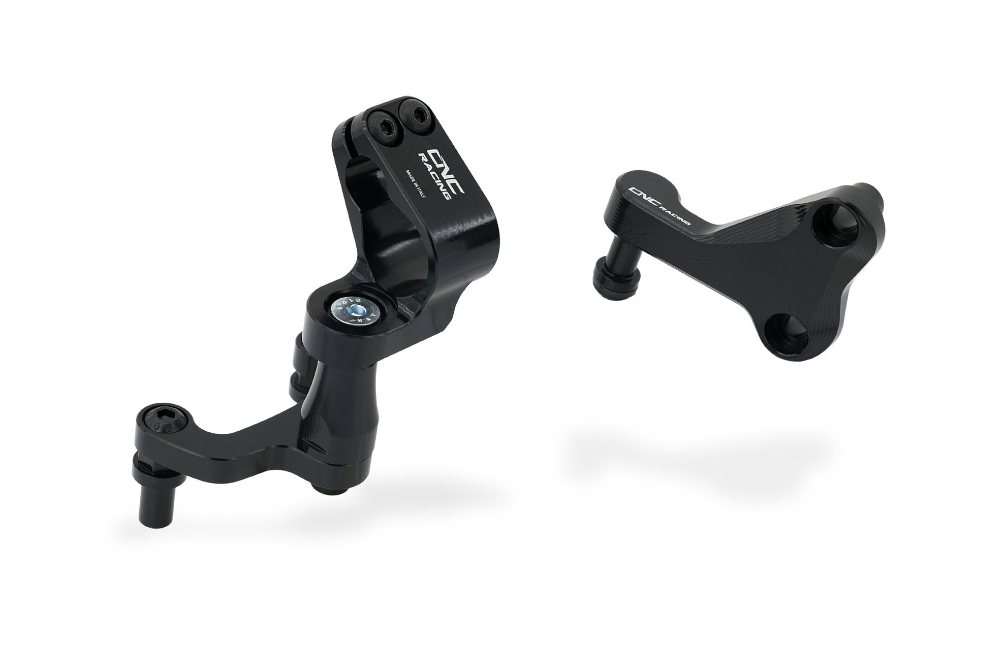 STEERING DAMPER BRACKETS BLACK CNC RACING DUCATI MONSTER 937 2021-24