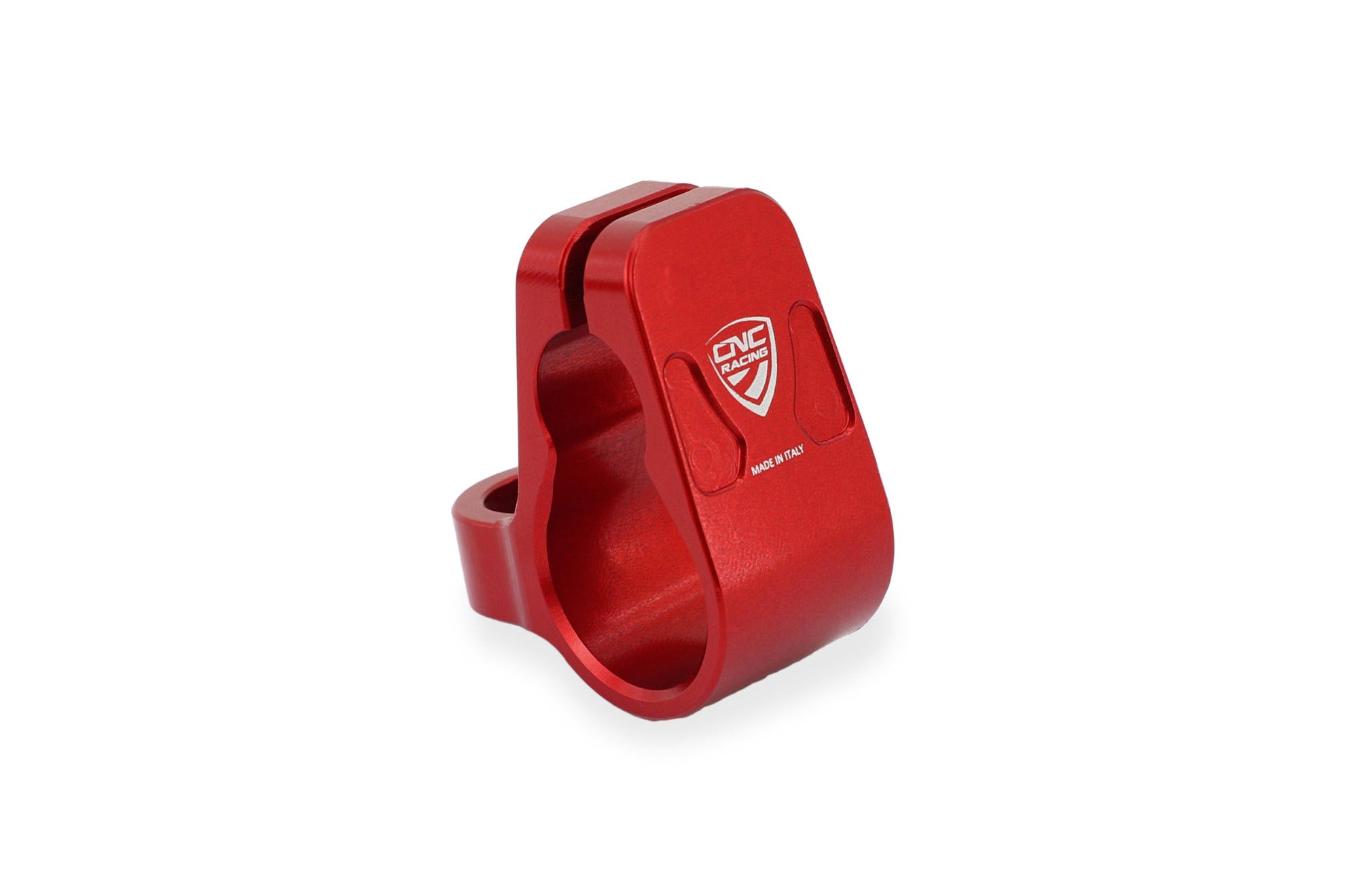 MORSETTO VERTICALE PER AMMORTIZZATORE DI STERZO OHLINS NERO CNC RACING