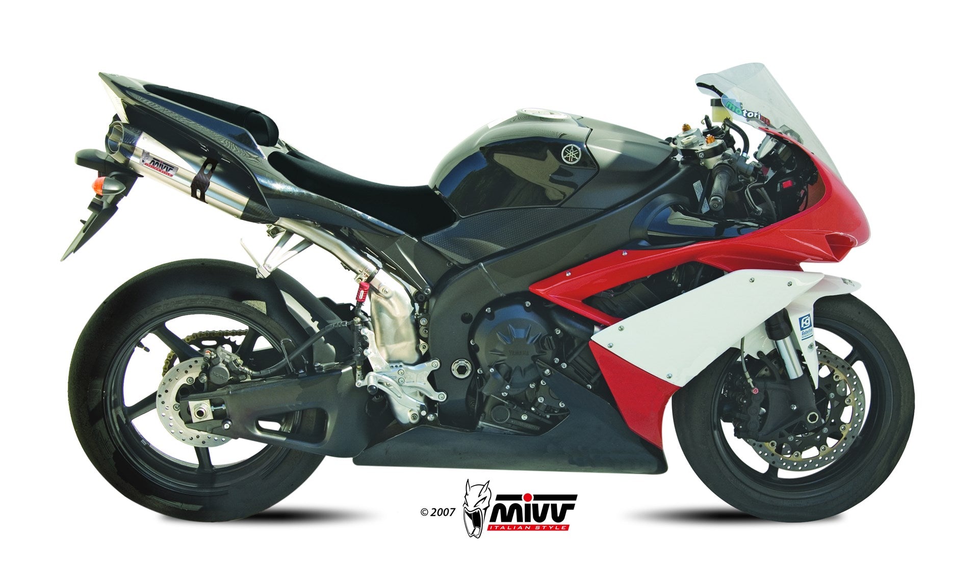 TERMINALI SCARICO SOTTOSELLA ACCIAIO INOX MIVV SUONO YAMAHA YZF 1000 R1 2007-08