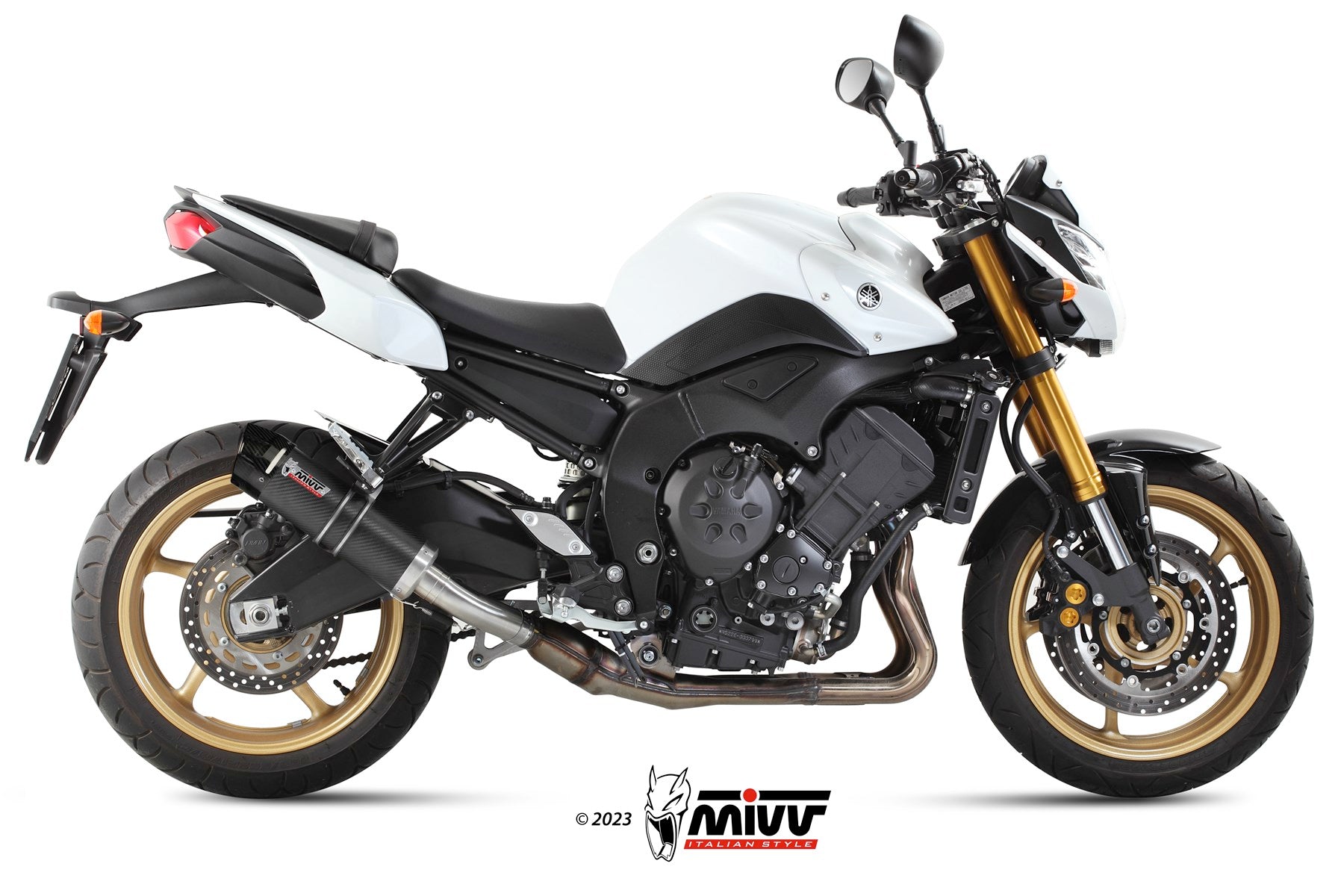 TERMINALE DI SCARICO IN CARBONIO MIVV GP YAMAHA FZ8 / FAZER 8 2010 - 2016
