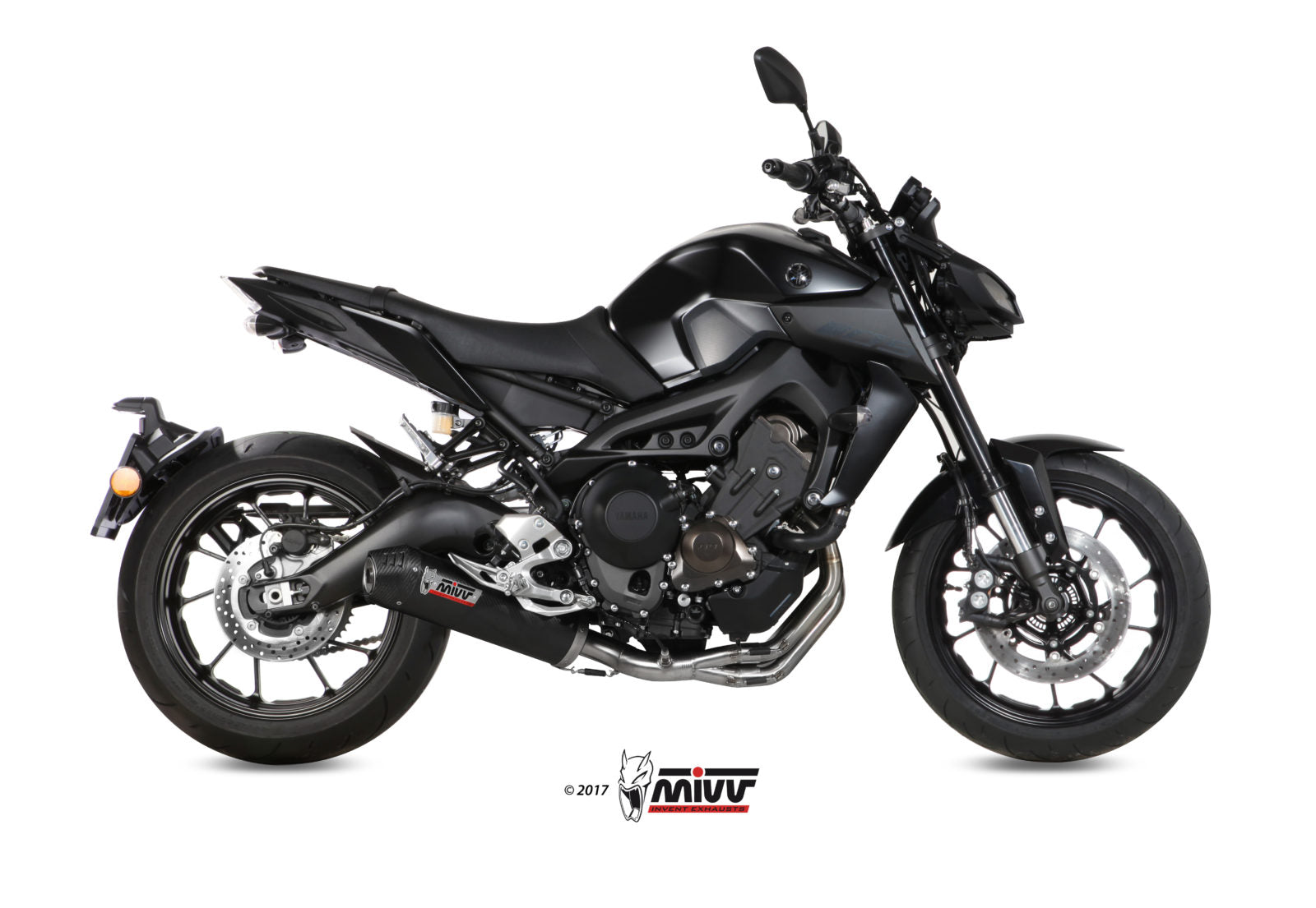 SCARICO COMPLETO IN CARBONIO MIVV OVAL YAMAHA MT-09 / FZ-09 2013 - 2020