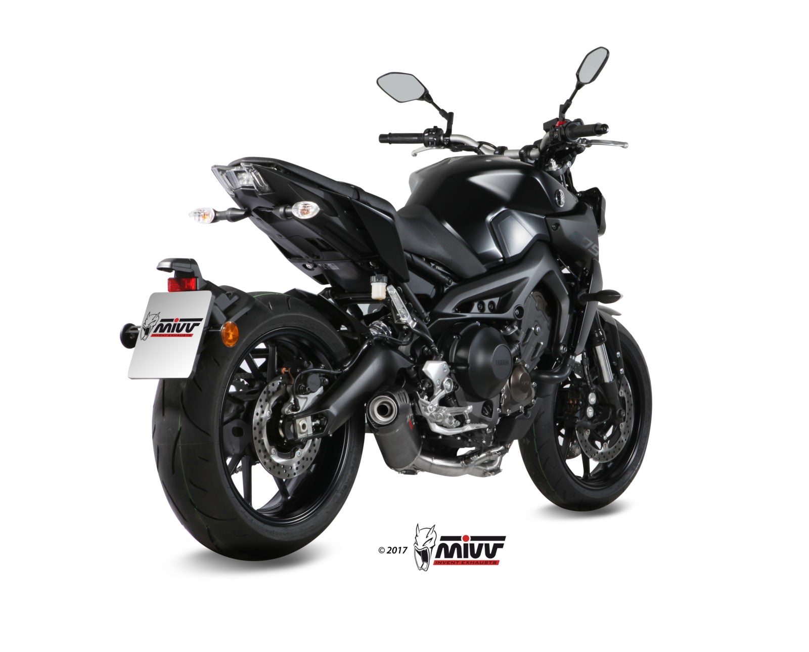 SCARICO COMPLETO IN CARBONIO MIVV OVAL YAMAHA MT-09 / FZ-09 2013 - 2020