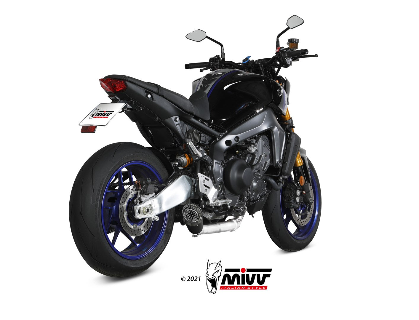 SCARICO COMPLETO INOX NERO RACING MIVV X-M5 YAMAHA MT-09/ SP / FZ-09 2021 - 2023