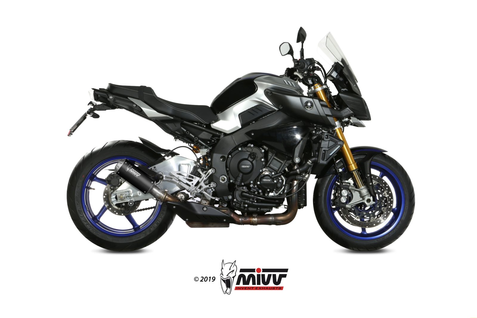 TERMINALE DI SCARICO IN ACCIAIO INOX NERO MIVV MK3 YAMAHA MT-10 /FZ-10 2016-2022