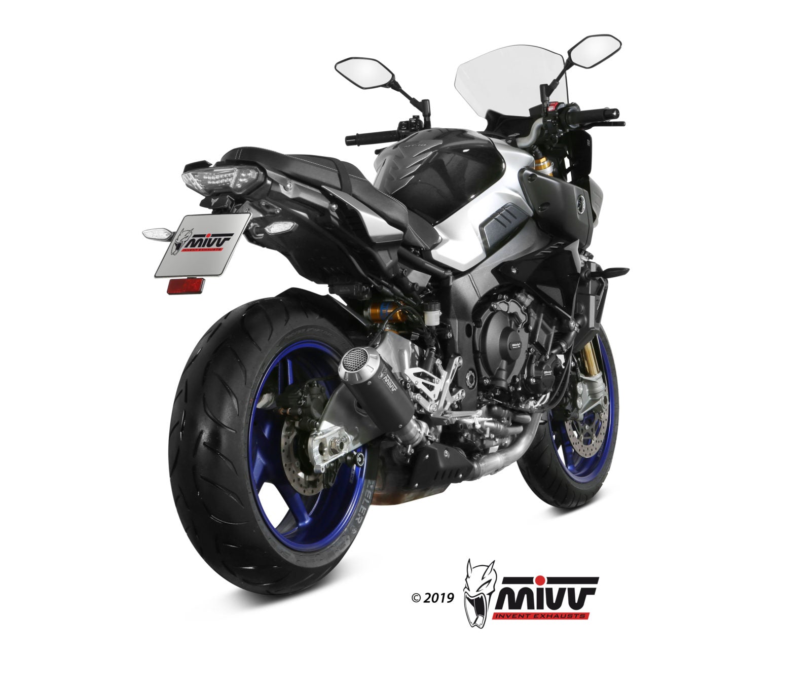 TERMINALE DI SCARICO IN ACCIAIO INOX NERO MIVV MK3 YAMAHA MT-10 /FZ-10 2016-2022