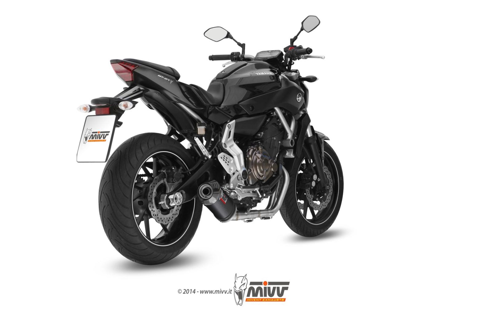 SCARICO COMPLETO IN CARBONIO MIVV OVAL YAMAHA MT-07 / FZ-07 2014 - 2024
