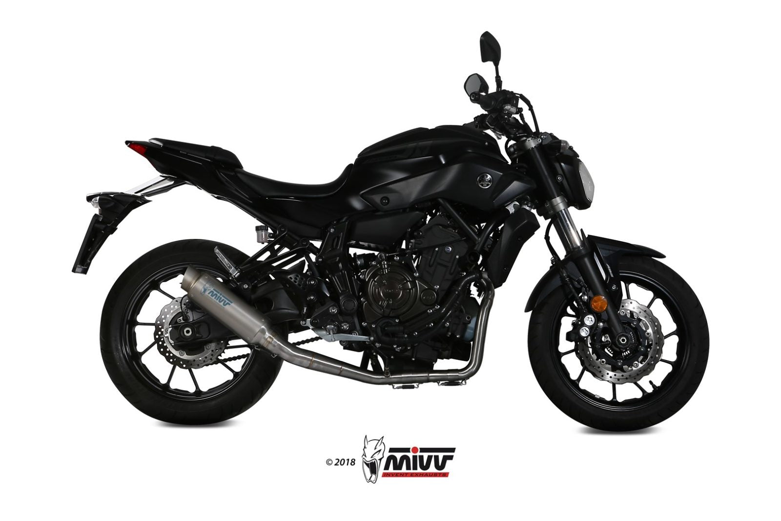 SCARICO COMPLETO ALTO IN TITANIO MIVV GPPRO YAMAHA MT-07 / FZ-07 2014 - 2020