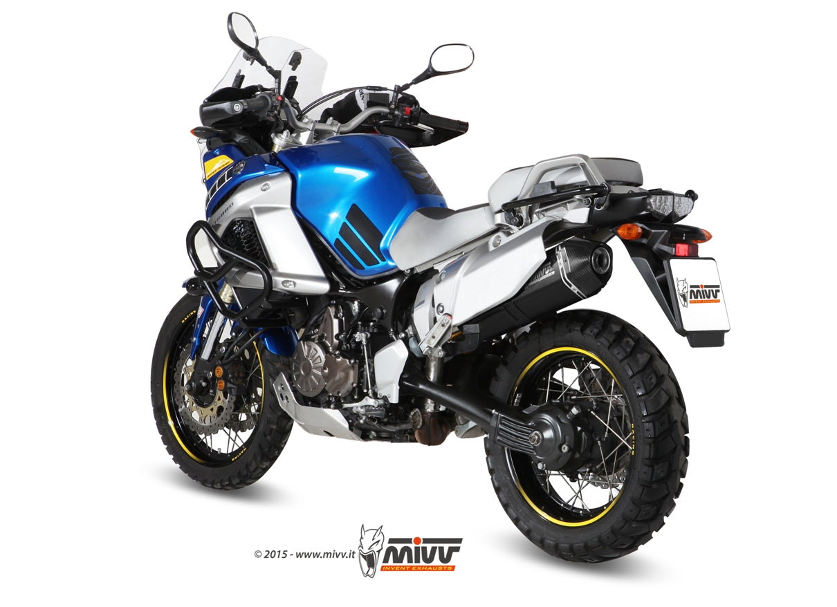 TERMINALE SCARICO INOX NERO MIVV SPEED EDGE YAMAHA XT 1200 Z SUPERTENERE 2010-20