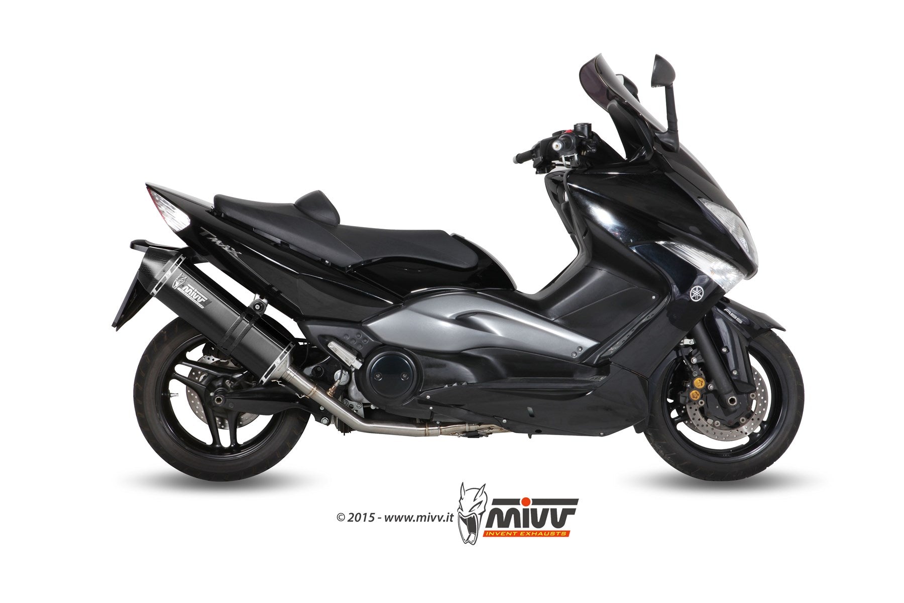 SCARICO COMPLETO INOX NERO RACING MIVV SPEED EDGE YAMAHA T-MAX 500 2008-2011