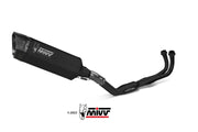 SCARICO COMPLETO IN ACCIAIO INOX NERO MIVV SR-1 YAMAHA T-MAX 560 2022 - 2024