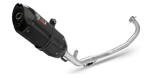 SCARICO COMPLETO IN ACCIAIO INOX NERO MIVV SUONO YAMAHA YZF R125 2014 - 2018