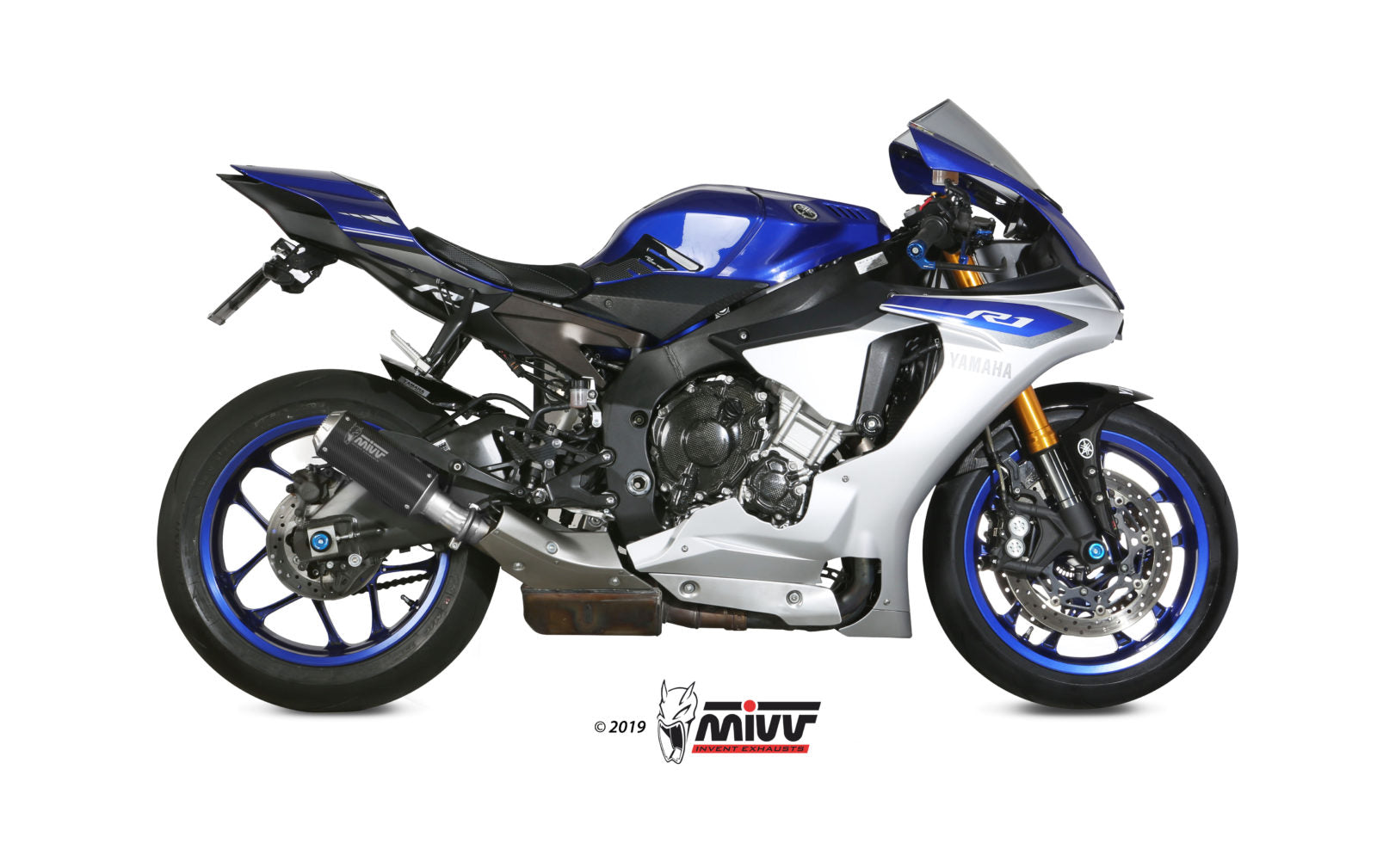 TERMINALE DI SCARICO IN CARBONIO MIVV MK3 YAMAHA YZF 1000 R1 2015 - 2022