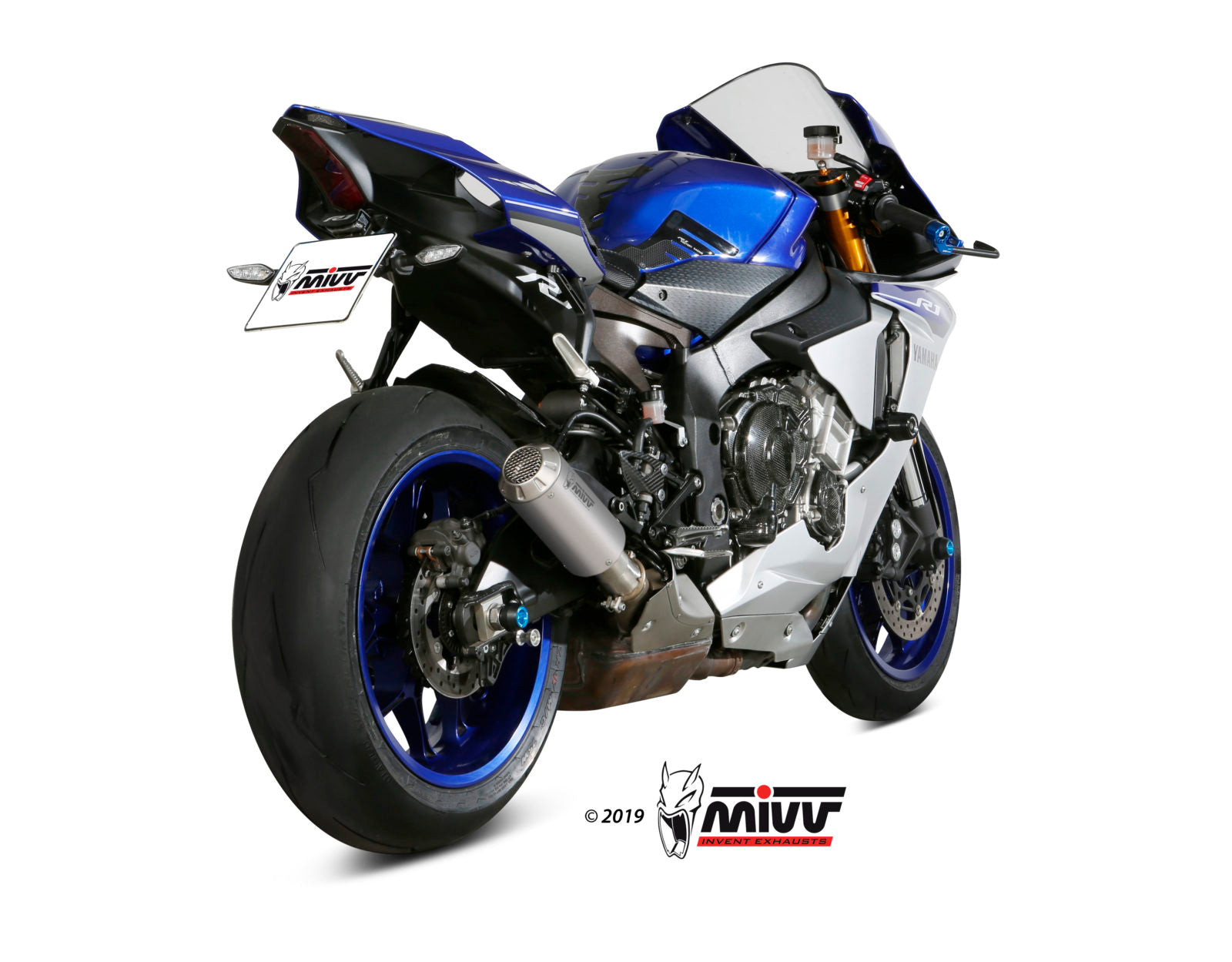 TERMINALE DI SCARICO IN ACCIAIO INOX MIVV MK3 YAMAHA YZF 1000 R1 2015 - 2022