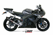 TERMINALE DI SCARICO IN ACCIAIO INOX NERO MIVV GP YAMAHA YZF 600 R6 2003 - 2005