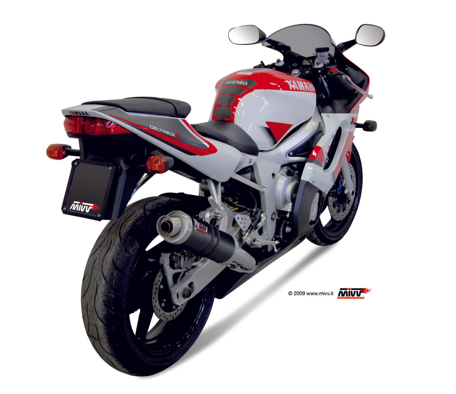 TERMINALE DI SCARICO IN CARBONIO MIVV GP YAMAHA YZF 600 R6 1999 - 2002