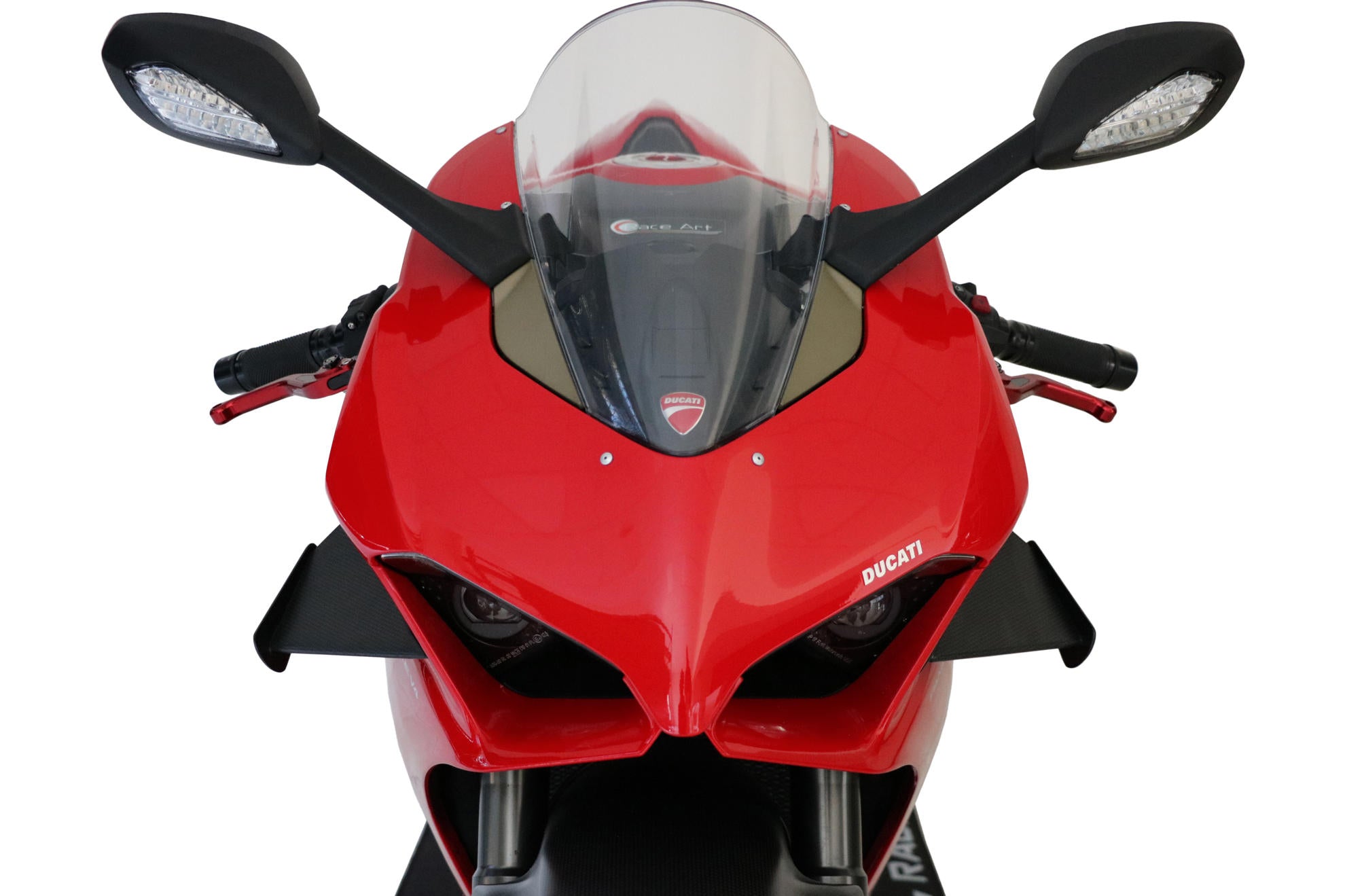GP WINGLETS ALETTE CARBONIO LUCIDO CNC RACING DUCATI PANIGALE V4 2018-20