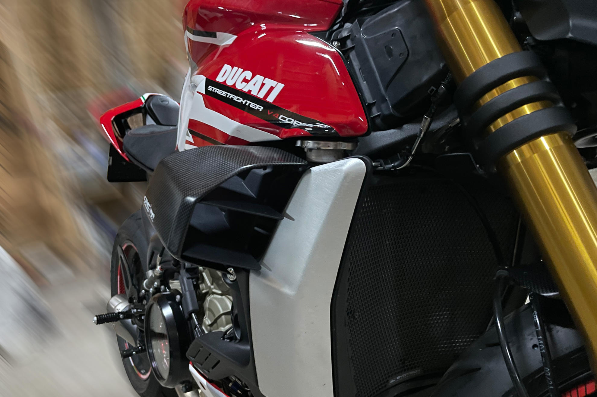 GP WINGLETS ALETTE CARBONIO CNC RACING DUCATI STREETFIGHTER V4 SP2 2022-24