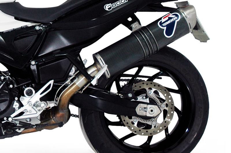 SILENCER EXHAUST TERMIGNONI APPROVED CARBON LOOK OVAL BMW F 800 R 2010 12