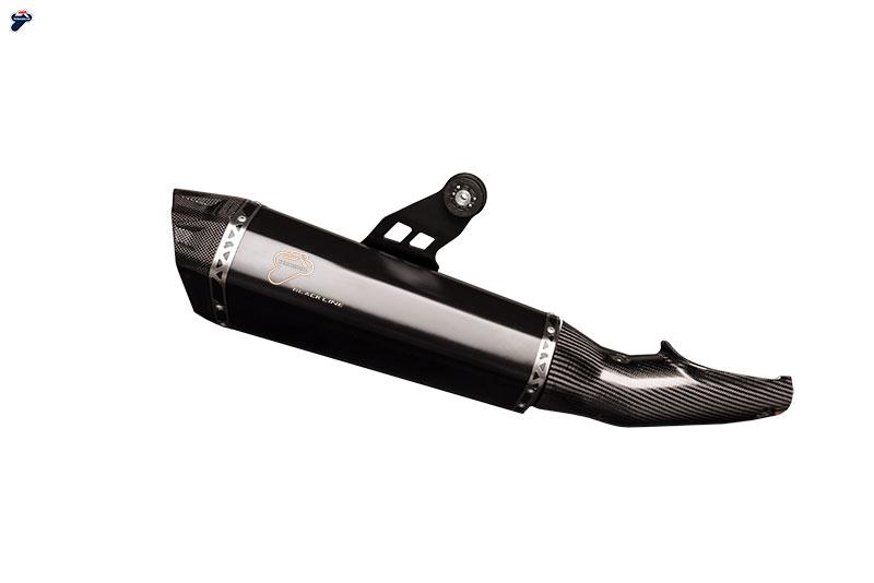 BLACK SILENCER EXHAUST APPROVED STEEL TERMIGNONI BMW R 1200 GS 2017 - 18