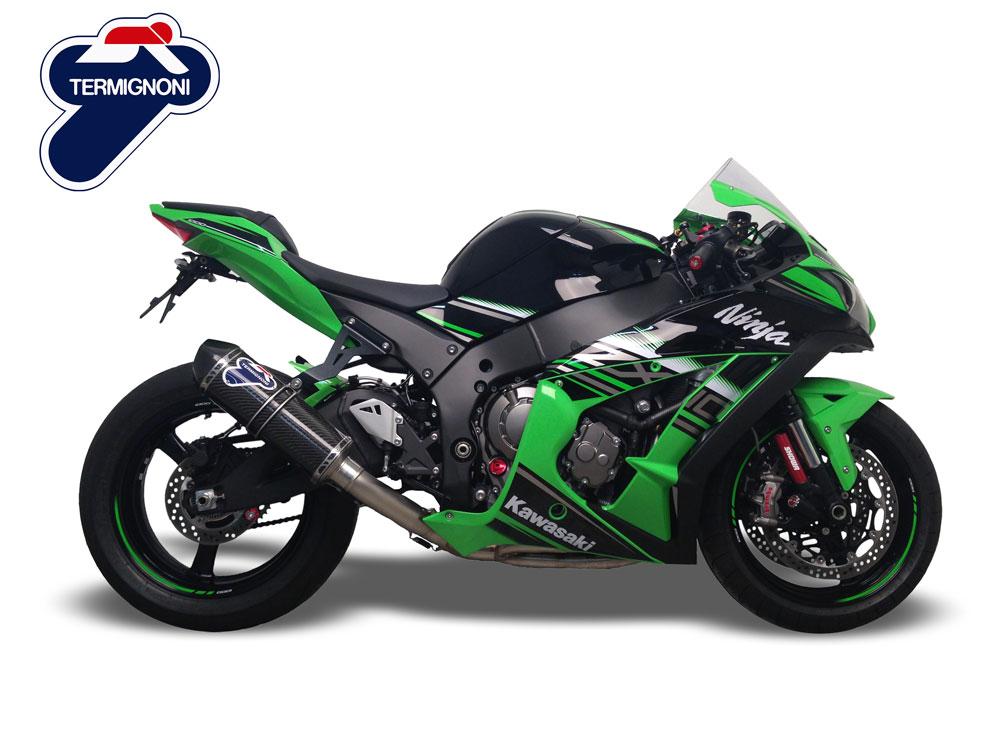 COMPLETE EXHAUST SYSTEM TERMIGNONI SBK RELEVANCE CARBON KAWASAKI ZX10R 2016 - 19