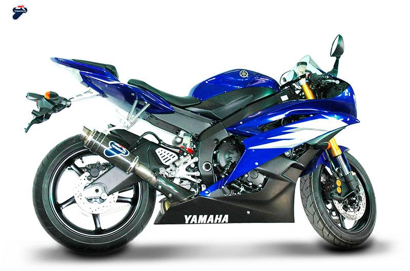 SILENCER EXHAUST TERMIGNONI APPROVED ROUND GP CARBON YAMAHA R6 2006 - 19