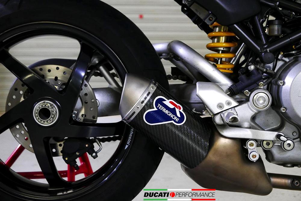 TERMINALE SCARICO BASSO CARBONIO RACING TERMIGNONI DUCATI MONSTER S4RS 2006 - 08