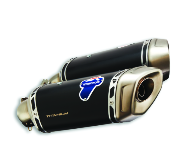 DOPPIO SCARICO TERMIGNONI TITANIO NERO 96481562A DUCATI HYPERMOTARD 950