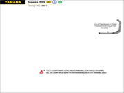 HEADERS RACING IN STAINLESS STEEL ARROW YAMAHA TENERÉ 700 2021-22