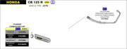 COMPLETE EXHAUST APPROVED EC+ECE THUNDER TIT-CARB ARROW HONDA CB 125 R 18-20