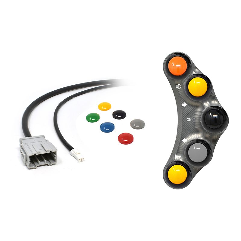 STREET VERSION LEFT SWITCH TITANIUM JETPRIME MV AGUSTA BRUTALE 675 800 PIRELLI