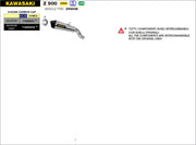 SCARICO MARMITTA X-KONE ARROW KAWASAKI Z 900 E 2017-20