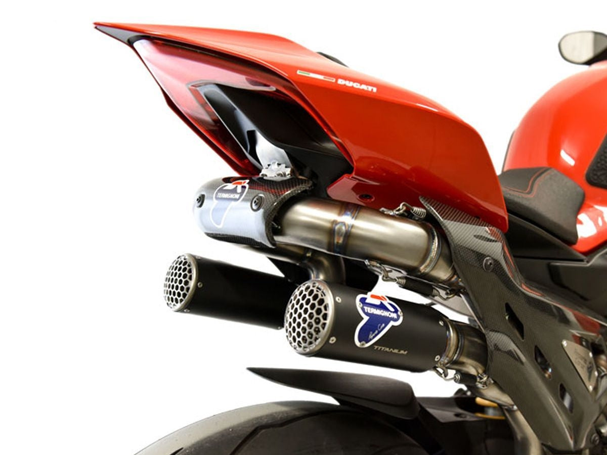 SCARICO COMPLETO FULL TITANIO NERO WSBK + UPMAP TERMIGNONI DUCATI STREETFIGHTER V4 2018 - 22