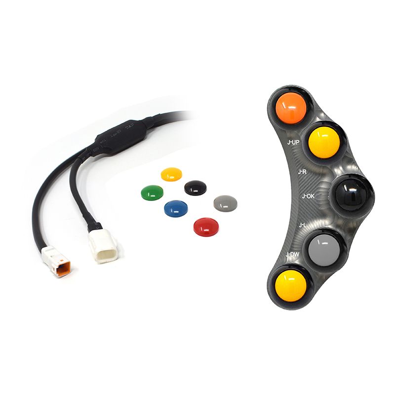 RACING LEFT HANDLEBAR SWITCH TITANIUM JETPRIME APRILIA RSV4 / RR 2017 - 20