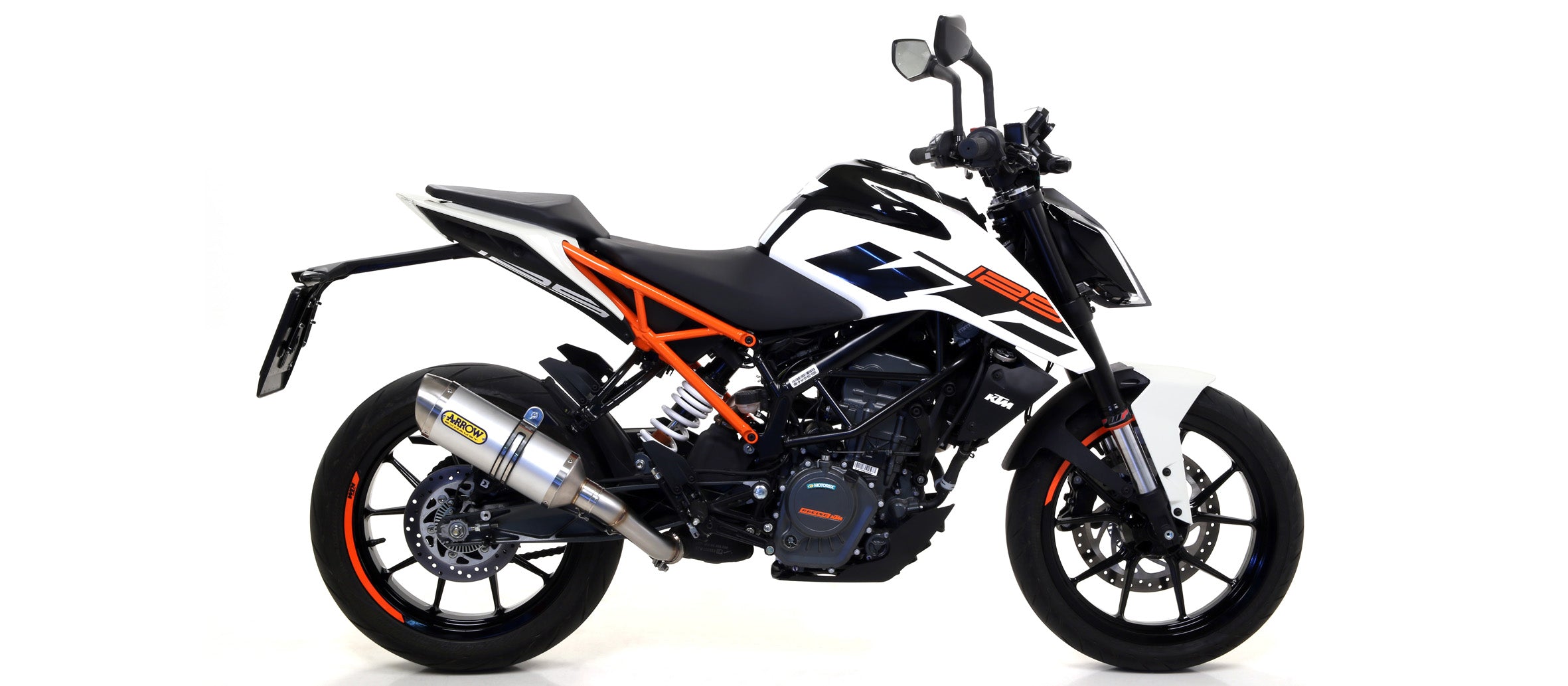 SCARICO MARMITTA THUNDER TITANIO-CARBONIO ARROW KTM DUKE 125 2017-20