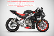 COMPLETE EXHAUST ZARD EURO5 2-1 TITANIUM-CARBON APRILIA TUONO 660 2021-23