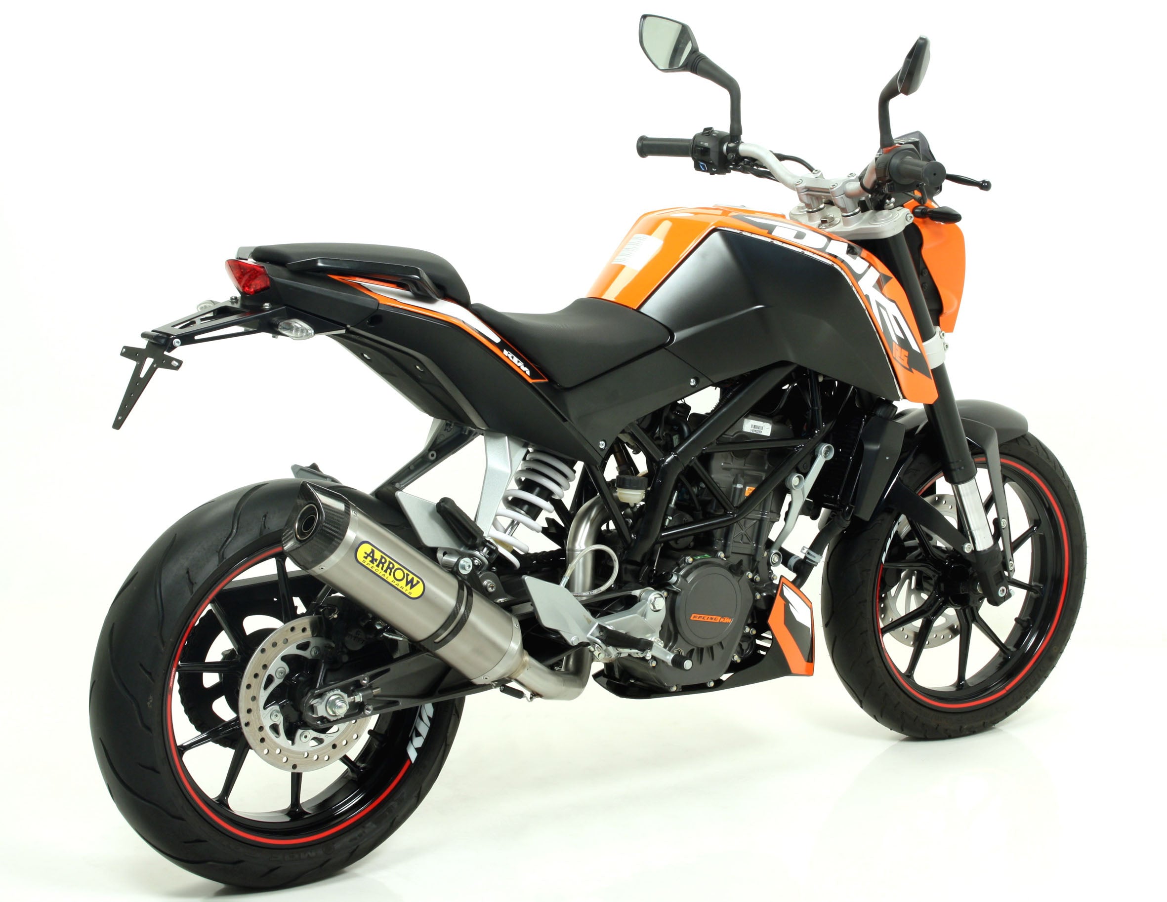 SCARICO MARMITTA RACING STREET THUNDER TITANIO-CARBONIO ARROW KTM DUKE 125 11-16