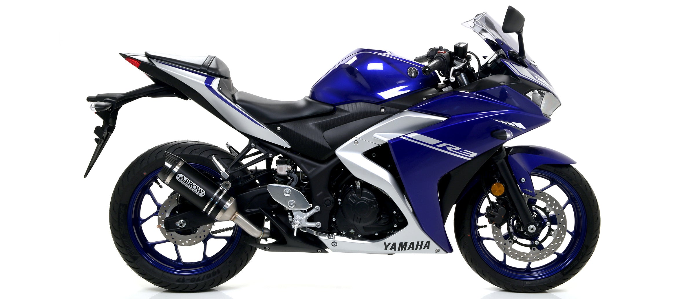 SILENCER STREET THUNDER CARBON-CARB ARROW YAMAHA YZF R3 2015-18
