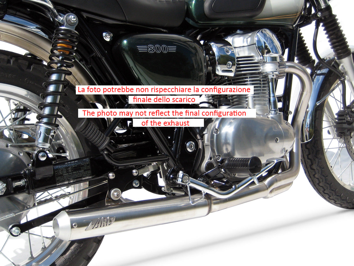 SCARICO COMPLETO ZARD CROSS ACCIAIO INOX RACING KAWASAKI W 800 2010 - 17