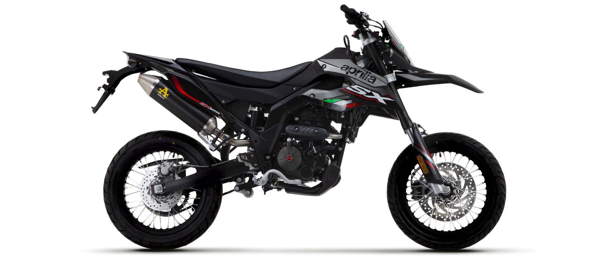 SCARICO MARMITTA THUNDER ALLUMINIO NERO-CARBONIO ARROW APRILIA RX - SX 125 21-22