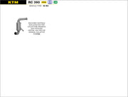 RACCORDO CENTRALE NON CATALITICO ARROW KTM RC 390 2017-20