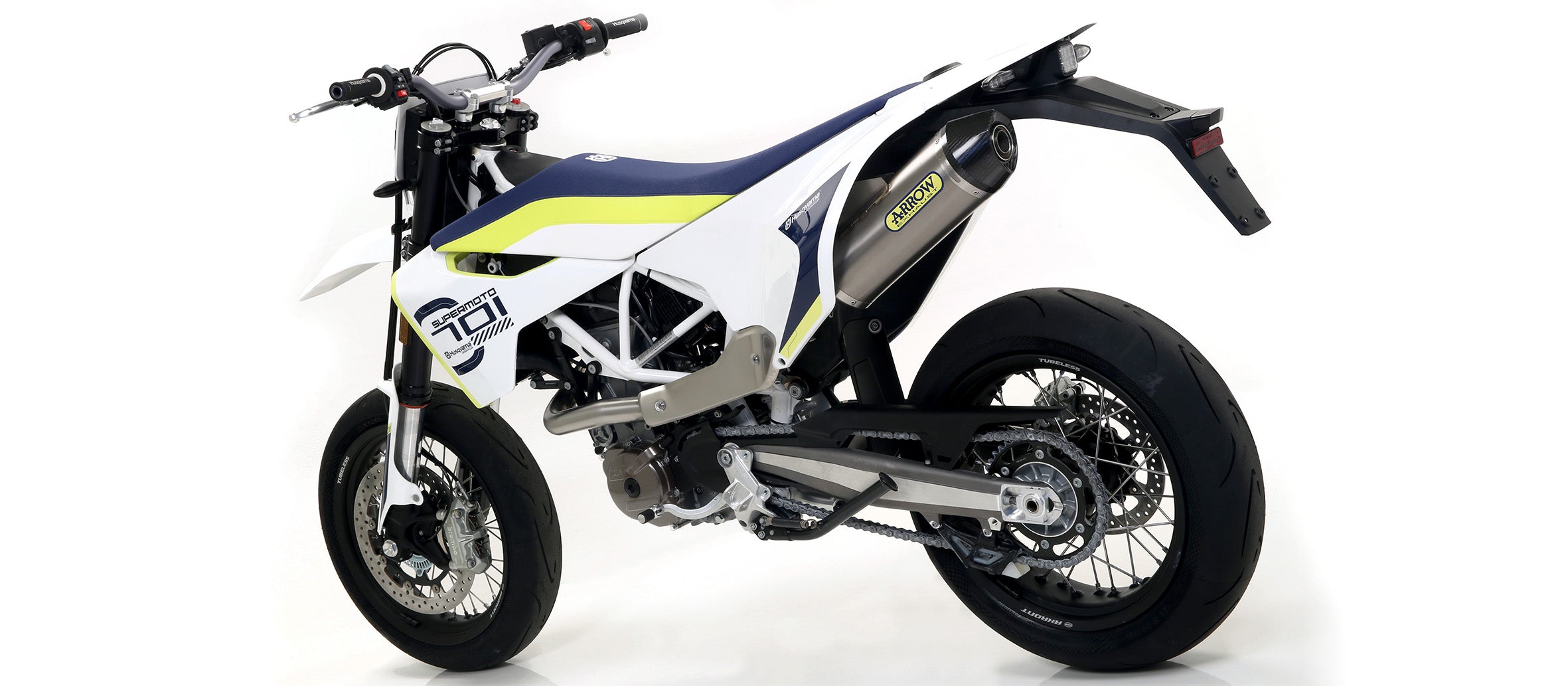 SCARICO OMOLOGATO RACE-TECH TITANIO-CARBONIO ARROW HUSQVARNA 701 SUPERMOTO 17-20
