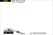 SCARICO MARMITTA GP2 FULL TITANIO ARROW KTM DUKE 125 2017-20
