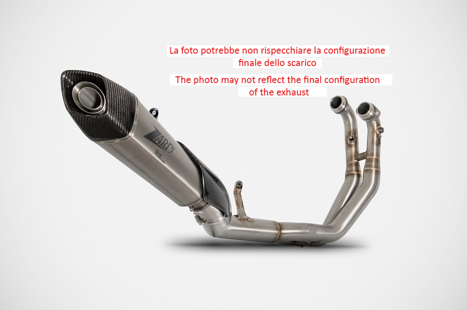 COMPLETE EXHAUST ZARD RACING 2-1 TITANIUM-CARBON APRILIA TUONO 660 2021-23