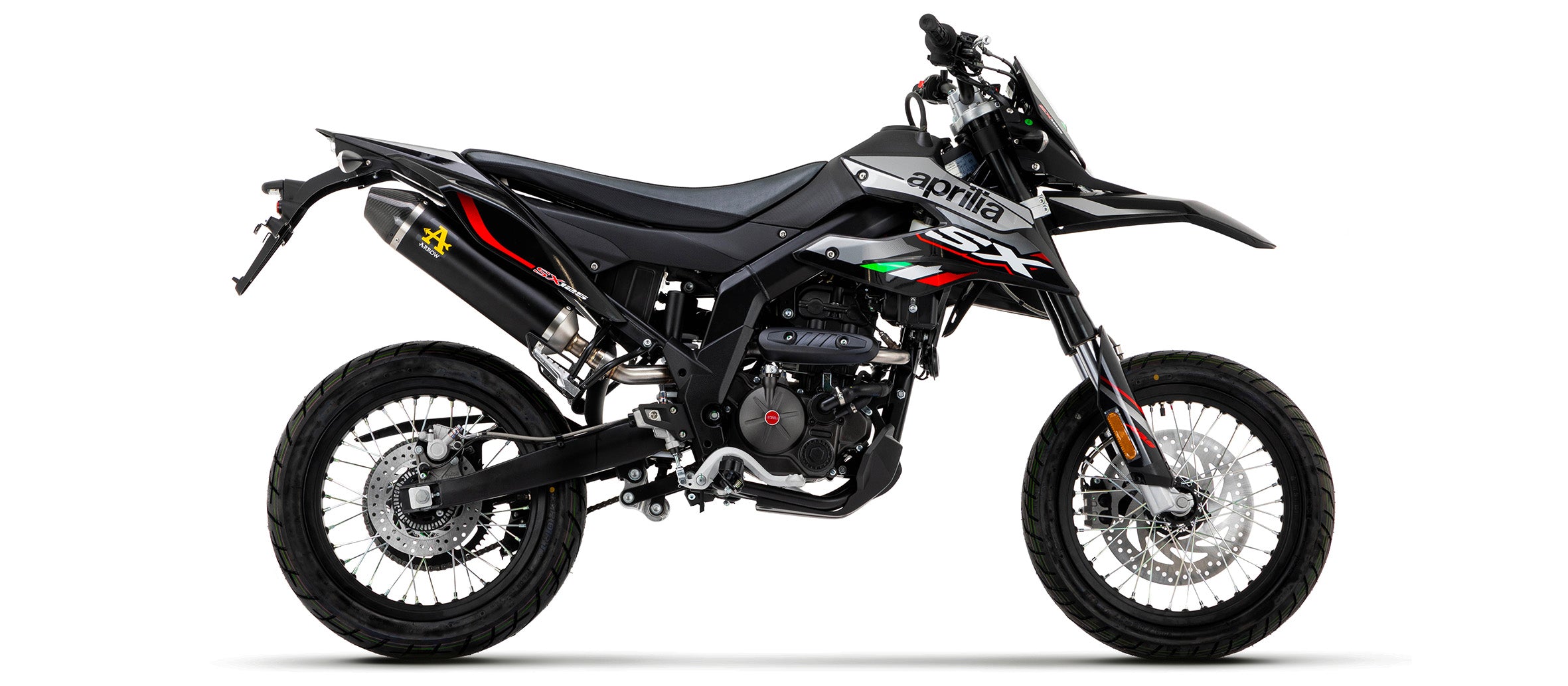SCARICO MARMITTA THUNDER ALLUMINIO NERO-CARBONIO ARROW APRILIA RX - SX 125 21-22