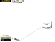 SCARICO COMPLETO OMOLOGATO GP2 FULL TITANIO ARROW KAWASAKI NINJA 650 2017-20