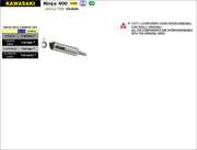 SCARICO MARMITTA RACE-TECH TITANIO-CARBONIO ARROW KAWASAKI Z 400 2019-20