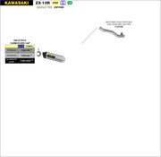 SCARICO MARMITTA RACE-TECH TITANIO-CARBONIO ARROW KAWASAKI ZX-10R 2016-19