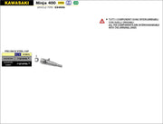 SCARICO MARMITTA PRO-RACE NICHROM ARROW KAWASAKI Z 400 2019-20